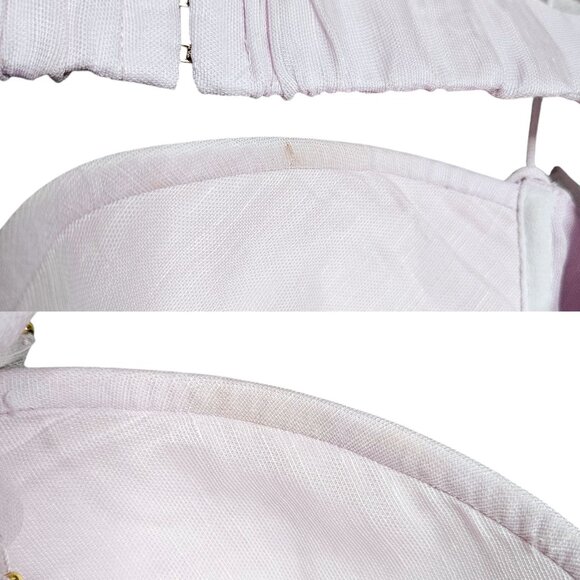 Zimmermann Botanica Petal Floral Applique Lilac Purple Silk Linen Bustier Dress - Picture 14 of 17